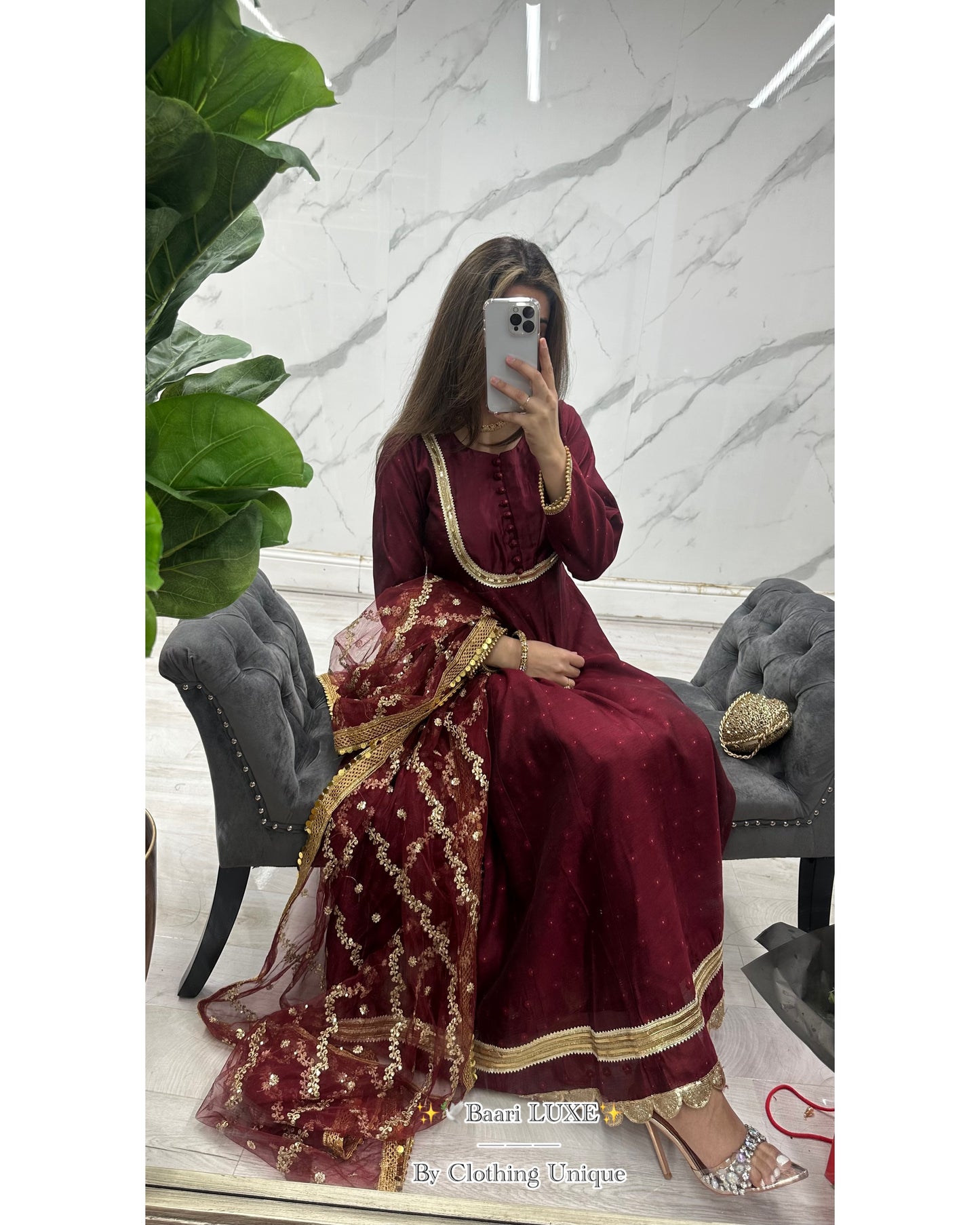 Baari 🌹 luxe deep maroon
